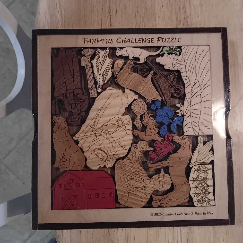 Farmers Challenge Wooden Puzzle Tease Sealed